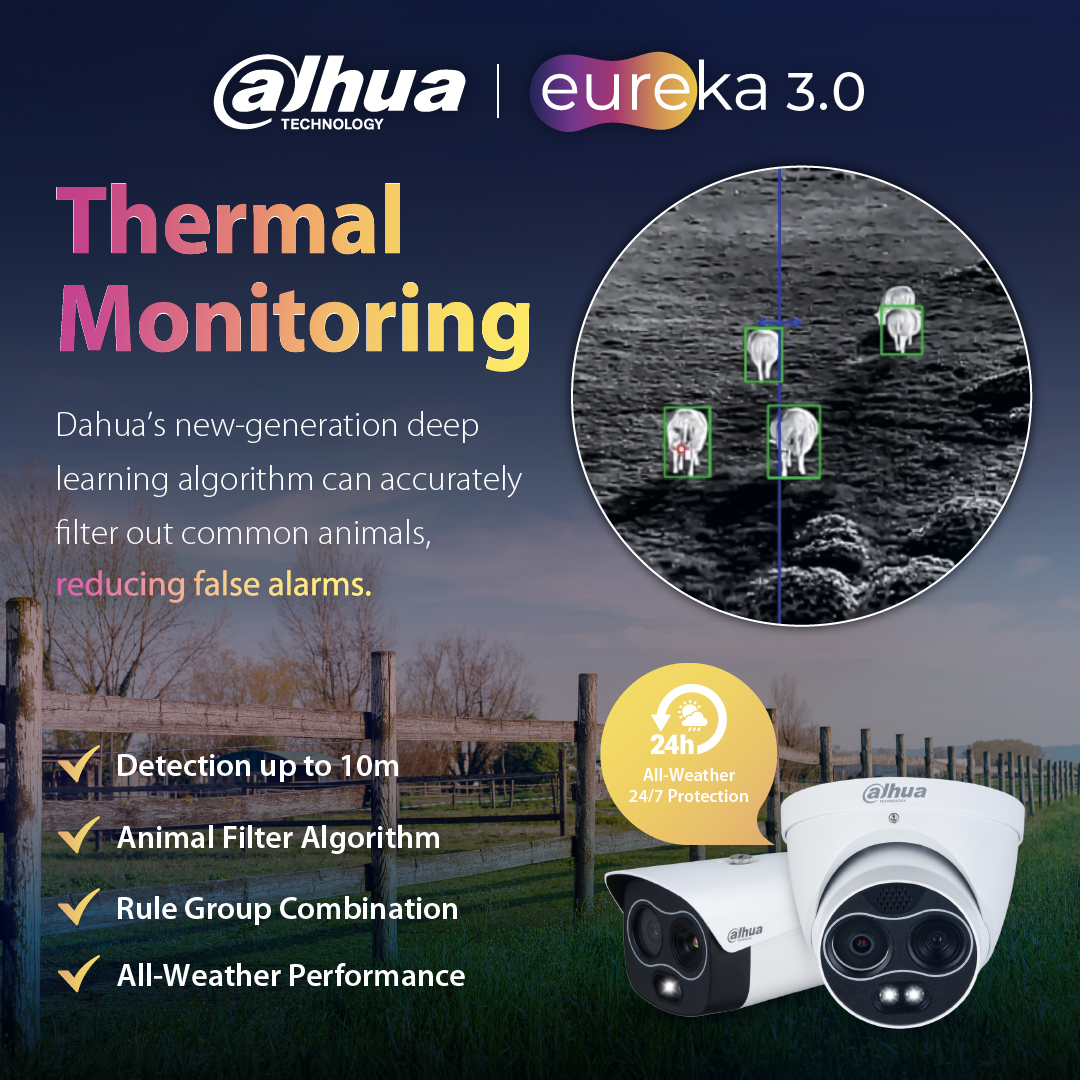 DAHUA_UK's tweet image. Leaves and animals can be a nuisance for traditional security cameras, but not for the Dahua Eureka 3.0 Thermal Series.
Learn more: dahuasecuritysolutions.co.uk/eureka/
#Security #ThermalMonitoring #PerimeterProtection #Dahua #CCTV