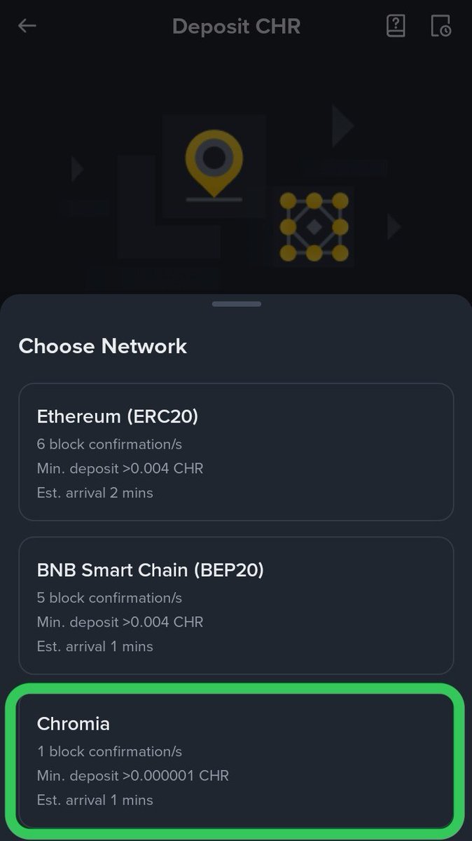 ProgrammingVR's tweet image. Breaking news Chromians 🚀🔥
The Largest CEX on the planet, @binance just integrated @Chromia Mainnet...
Yep, this is not a dream...
It's true, very true Native $CHR is finally LIVE on @Binance 💪🚀