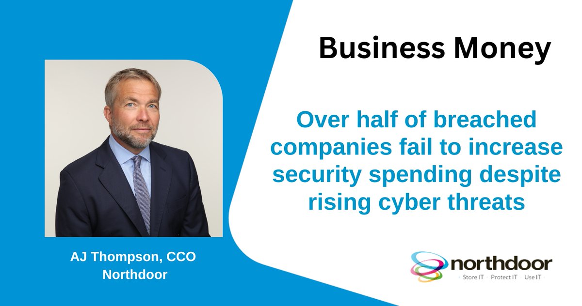 The latest <a href="/IBM/">IBM</a> Cost of a Data Breach report has shown that less companies are planning to spend on security after a data breach. <a href="/Northdoorplc/">Northdoor plc</a> AJ Thompson spoke to <a href="/BusinessMoney/">Business Money</a> about why this could be a costly mistake. ow.ly/IQ3y50WQWUv
#CODB #datasecurity