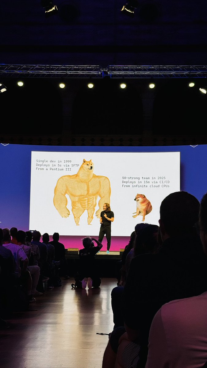 manoj_g33k's tweet image. Oh, to hear DHH rant about the state of modern software engineering 😄

#RailsWorld