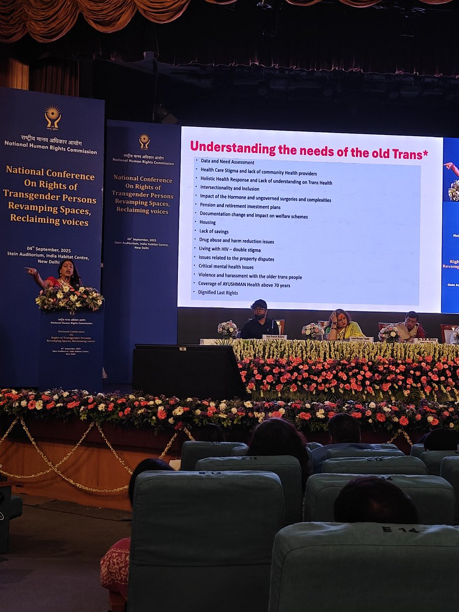 Kunal Kishore (@koonaltweets) on Twitter photo Inspiring to hear my friend <a href="/meisabheena/">Abhina Aher</a> from #TweetFoundation at the #NHRC National Conference, making a powerful call for institutional care for gender non-conforming children & elderly transgender persons. Inclusion must begin at every age. 🌈💪
#TransRights #NHRCIndia Inspiring to hear my friend <a href="/meisabheena/">Abhina Aher</a> from #TweetFoundation at the #NHRC National Conference, making a powerful call for institutional care for gender non-conforming children & elderly transgender persons. Inclusion must begin at every age. 🌈💪
#TransRights #NHRCIndia