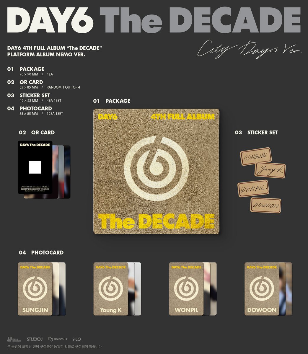 aku mau giveaway yaa dlm rangka 10th day6 anniversarry 🥳🎉

🎁 2 pcs album day6 the decade nemo ver. (random) u/ 2 orang 🥰

rules :
🍀 myday ina
🍀 rt &amp; like
🍀 follow (optional)
🍀 reply pake meme day6, doa yg baik buat day6 dan aku 🥹

end kabjagi!
good luck harudeul! 😙
