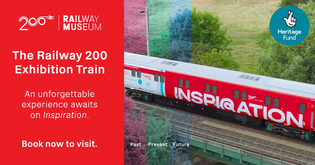 northernassist's tweet image. 🚂✨ Bookings are now open! @railway200

The Railway200 touring exhibition train, Inspiration, is coming to Blackpool North 🎉
📅 Tue 4 Nov – Fri 7 Nov

Free tickets (limited!) 👉 railway200.co.uk/inspiration

#Railway200 #InspirationTrain