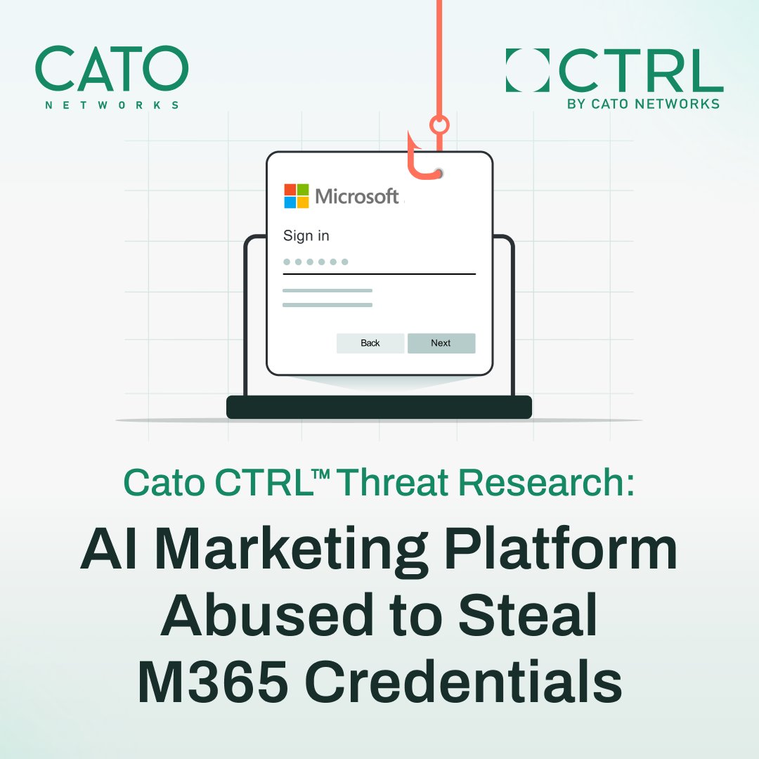 CatoNetworks's tweet image. 🚨 New threat research: @CatoCTRL uncovered a phishing campaign from threat actors that abused Simplified (an AI marketing platform) to steal Microsoft 365 credentials.🔑
Read the full breakdown 👉 catonetworks.com/blog/cato-ctrl…

#ThreatIntel #SimplifiedAI #PhishingCampaign