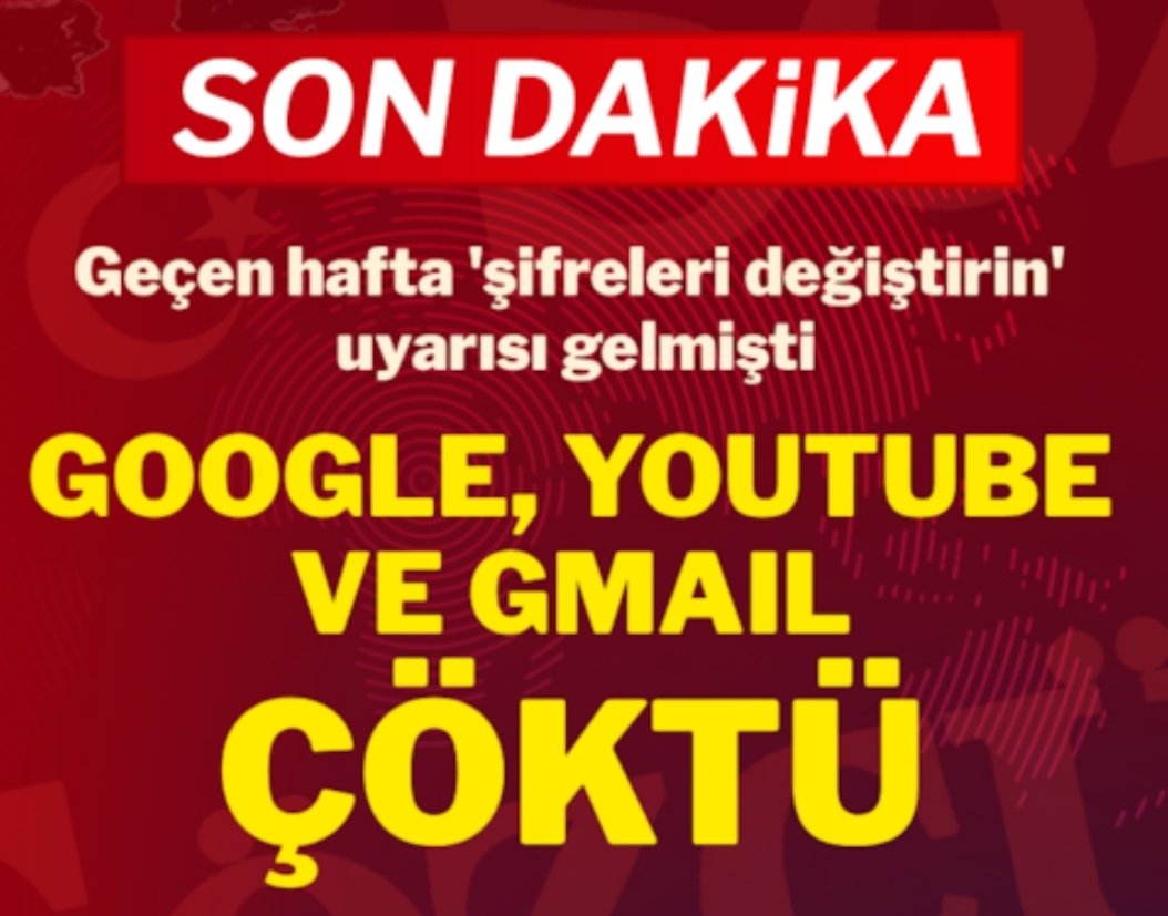 #Google #Çökmüş #SONDAKIKA #İNTERNET #YouTubetheend
tempogazetesi.com
