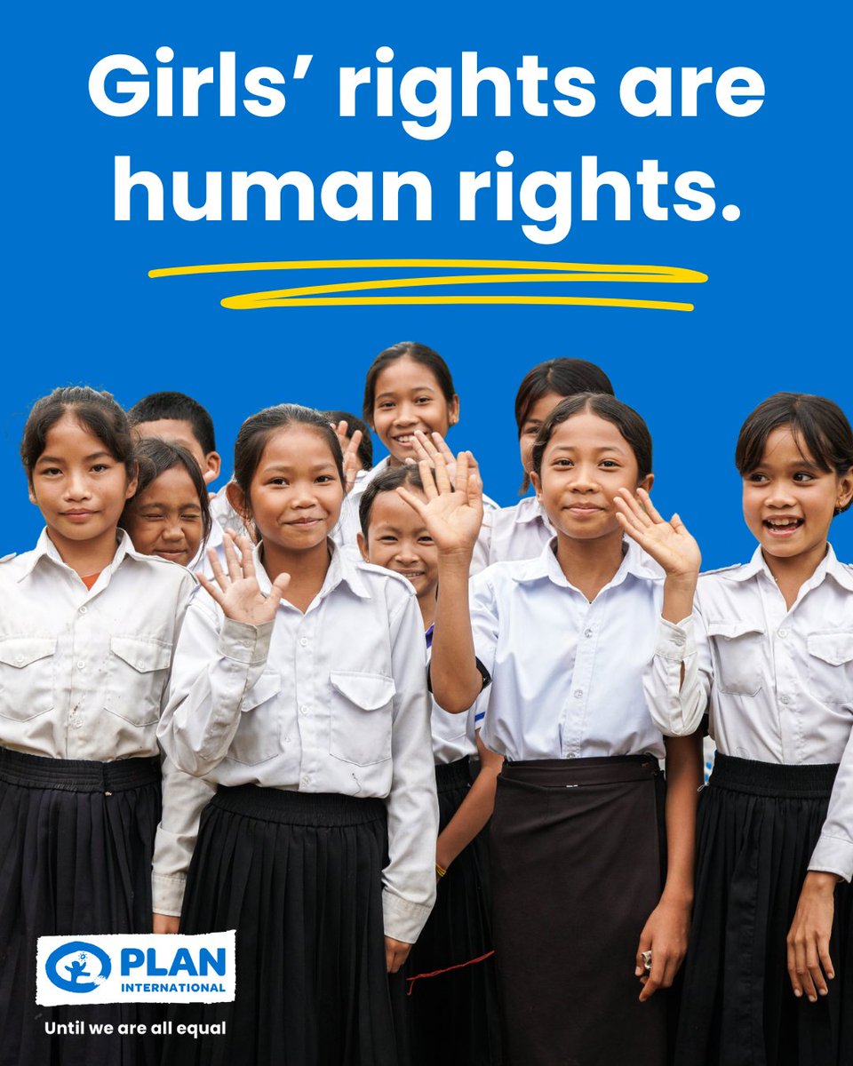 PlanGlobal's tweet image. Girls’ rights are human rights. We stand with girls to tear down barriers and build a world where equality for girls leads to progress for all. #Equality #GirlsRights