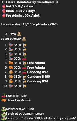 Arisan by Sweetheart tweet media