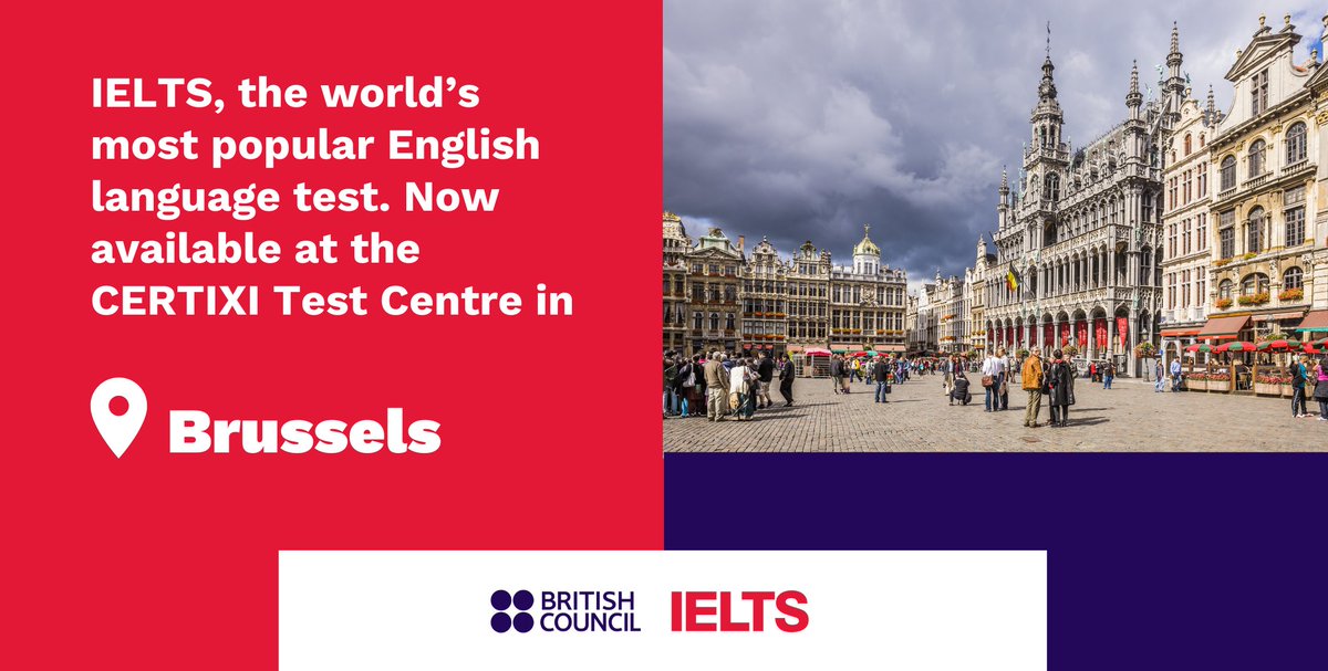 ✨ Big news!  

We've got a new test location and additional IELTS sessions starting this September at the Certixi Test Centre in Brussels.

Secure your spot today, book your IELTS test here 👉 ow.ly/8eHa50WK711