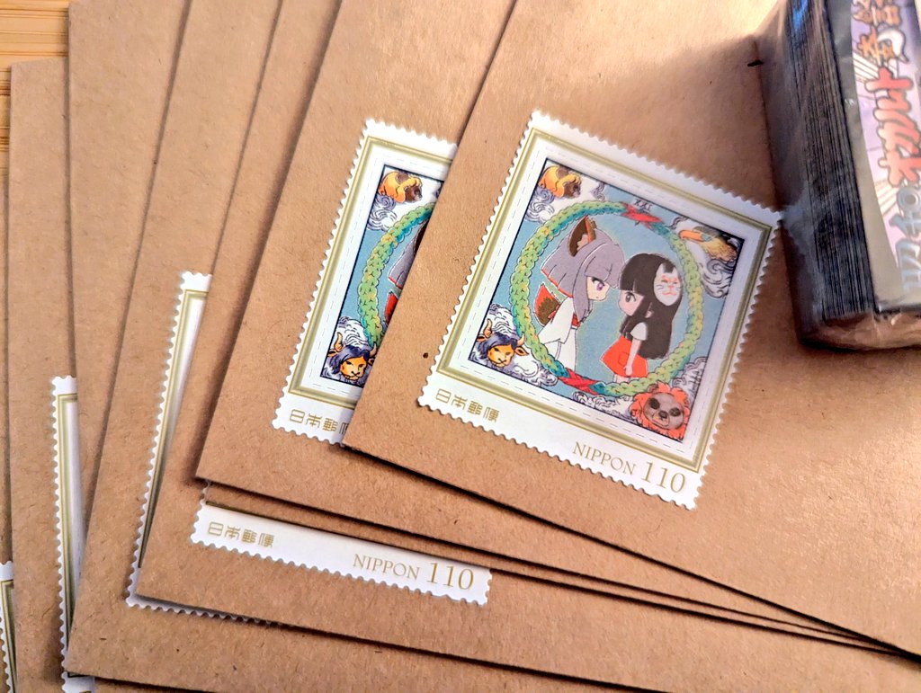 再浮上させときます🙄
特に高額投げ銭してた方はほんと遠慮しないで…できる範囲のおまけするんで…するんで…

まとめてというかちょいちょい発送しながらちゃんと送ってます！結構数つくったおかたん切手も打ち止め…！また新しいの発注しよかな(´･ω･ `)