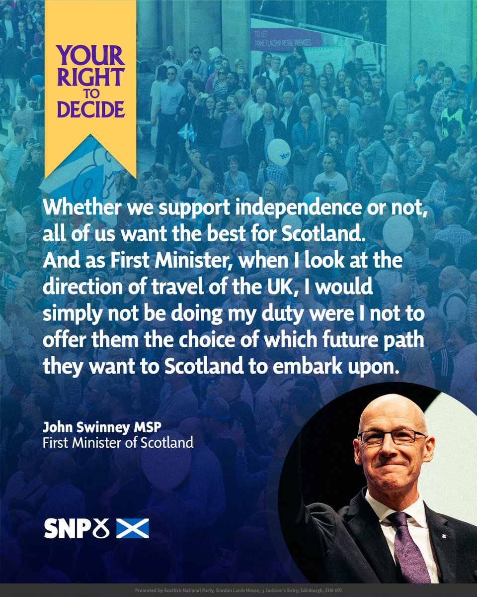 All of us want the best for Scotland. 

Today we set out the case for democracy – and over the coming months we’ll argue with all our strength for Scotland to choose independence, like Ireland, Denmark or Norway.

Sign the declaration today: yes.scot/decide