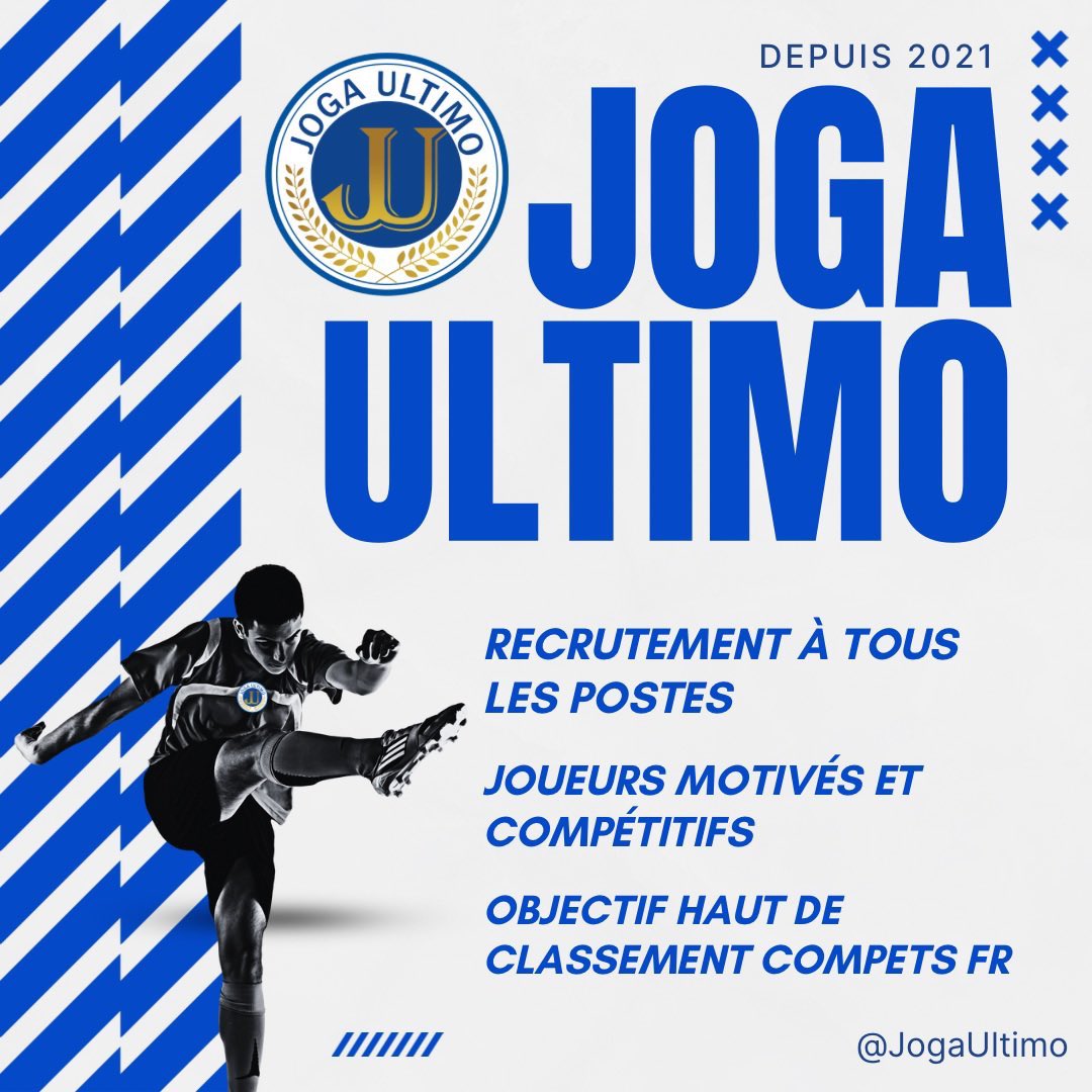 Toujours à la recherche : 
2gk 
Un piston 
2 bu 
1 def 

Test semaine pro possible 

<a href="/JogaUltimo/">Joga Ultimo</a> <a href="/J20_Alli/">J20 Alli</a> <a href="/J11Woodz/">Woodz</a>