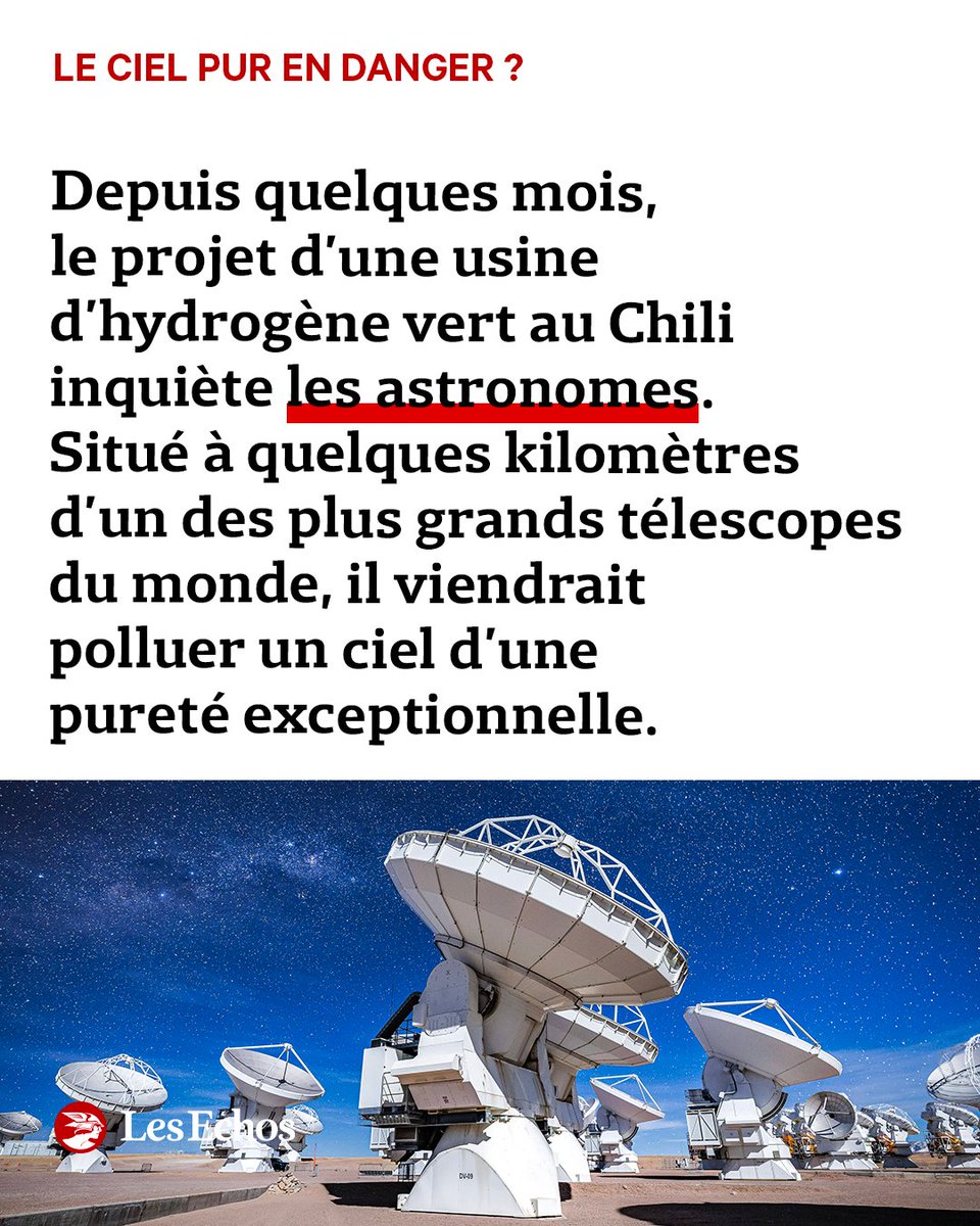 Les Echos (@lesechos) on Twitter photo 🔭 « En détruisant les conditions d'observation, ce projet empêchera les futures découvertes sur l'univers, c'est terrible. » ➡️ trib.al/MSTrigw 🔭 « En détruisant les conditions d'observation, ce projet empêchera les futures découvertes sur l'univers, c'est terrible. » ➡️ trib.al/MSTrigw