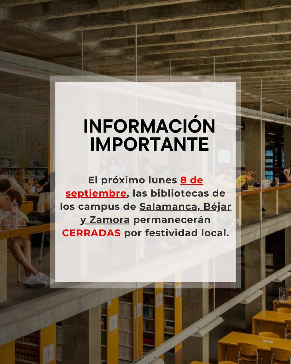 Bibliotecas USAL tweet media