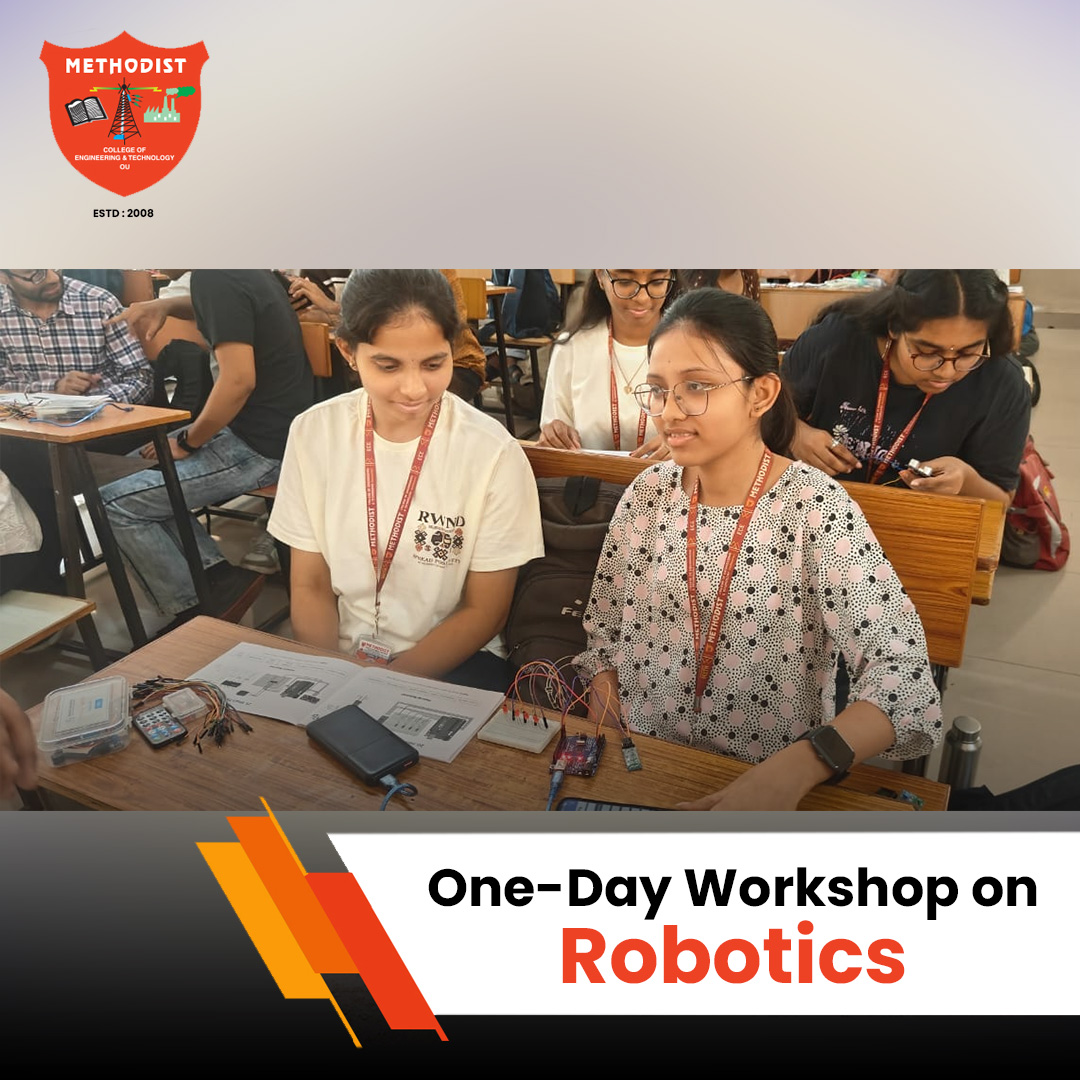 MCETHyderabad's tweet image. 📢 Robotics Workshop Highlights @ Methodist College of Engineering & Technology
#MCET #RoboticsWorkshop #InnovationInAction #EngineeringFuture #TechLearning #HandsOnExperience #ArduinoProjects #FutureEngineers #TexohamAI #StudentInnovation #RoboticsAtMCET