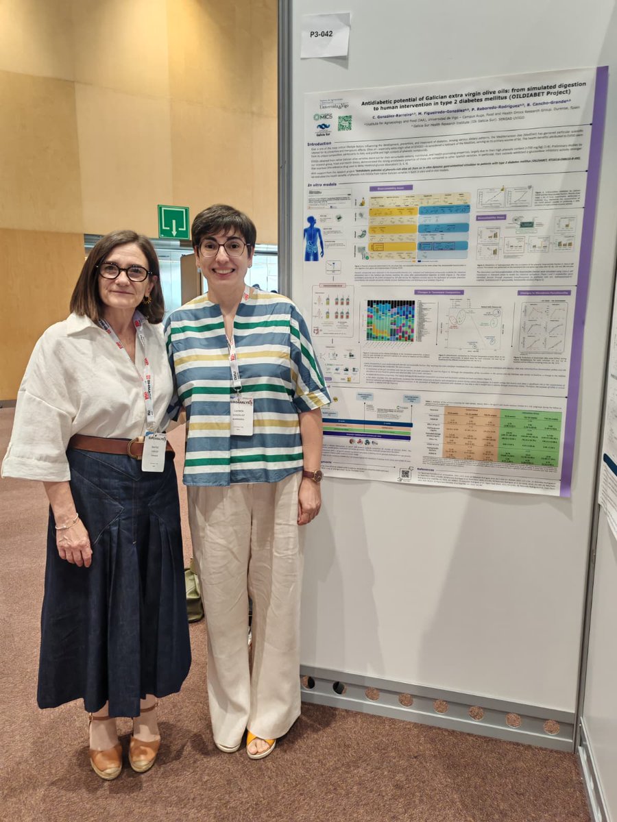 Food and Health Omics (@omicsfood) on Twitter photo Esta semana, nuestras compañeras Beatriz Cancho y Carmen González acudieron al congreso <a href="/euroanalysis25/">EUROANALYSIS 2025 Barcelona</a>, celebrado en Barcelona, para presentar los resultados del proyecto Oildiabet 👩🏻🔬 Esta semana, nuestras compañeras Beatriz Cancho y Carmen González acudieron al congreso <a href="/euroanalysis25/">EUROANALYSIS 2025 Barcelona</a>, celebrado en Barcelona, para presentar los resultados del proyecto Oildiabet 👩🏻🔬