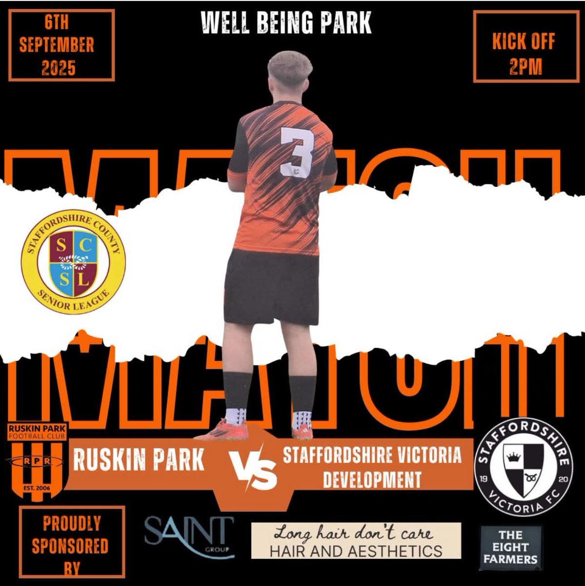 Next up, we start September the same way we started August. With a trip to Wellbeing Park in Stone, this time to take on Staffordshire Victoria Development. The boys will be looking to bounce back from last week's disappointing defeat. 

#RuskinFC