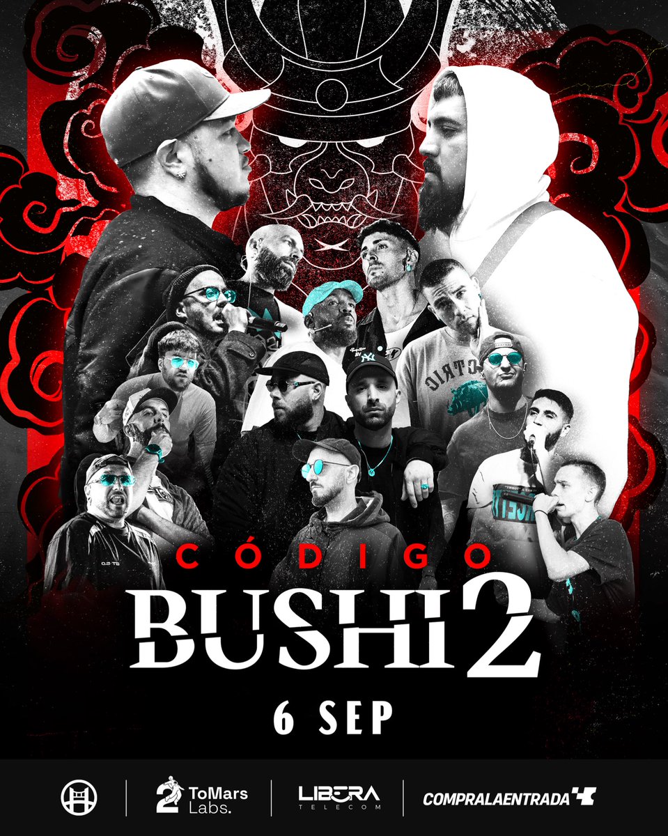 CÓDIGO BUSHI2 🥷

La segunda edición de Código Bushido se celebra este sábado en <a href="/mamba_murcia/">MAMBA!</a> a partir de las 20:00 🕗

¡Os esperamos! 🫡