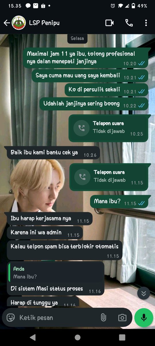 ksj_sifa's tweet photo. Ini rekening lsp nya, pas aku minta refund respon nya lama sekali, pertama bilang 2x24 jam, eh sekarang gada kejelasannya, selalu buat alasan, terakhir wa ku cuma di baca dan gada balesan sama sekali, padahal aku spam telpon juga ga terlalu intens https://t.co/nR2Lp4IBrD