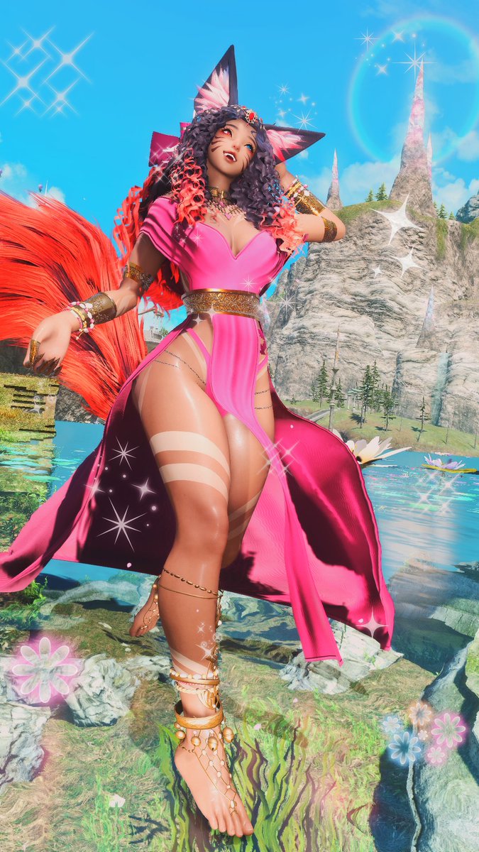 🦊🪷フェアリーテイルの感じ～！
                           (Feels like a fairy tale)🪷🦊
#GPOSERS ♦ #ffxivsnaps ♦ #EorzeaPhotos ♦ #gpose ♦