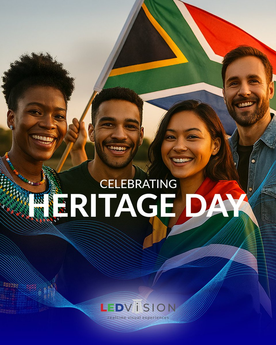 LEDVisionZA's tweet image. Celebrating South Africa’s Rich Heritage 
Today we honour the vibrant cultures, diverse traditions and shared stories that make our nation extraordinary.

Happy Heritage Day, South Africa!

#LEDVision #ModularLED #LEDDisplays #LEDTechnology #HeritageDay #SouthAfrica