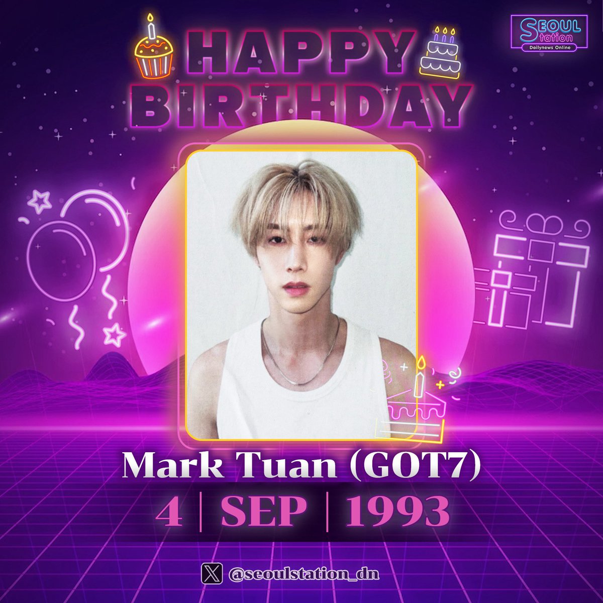 #SeoulStation : สุขสันต์วันเกิด #MarkTuan #GOT7 นะค่าา 🎂💖
.
แฟนๆ มาร่วมอวยพรให้กับมาร์คต้วนกันค่าาา 💐🎉
.
HAPPY BIRTHDAY MARK TUAN 
#BackInSeptemberWithMarkTuan
#MARKTUAN_BDAY2025
#เดลินิวส์