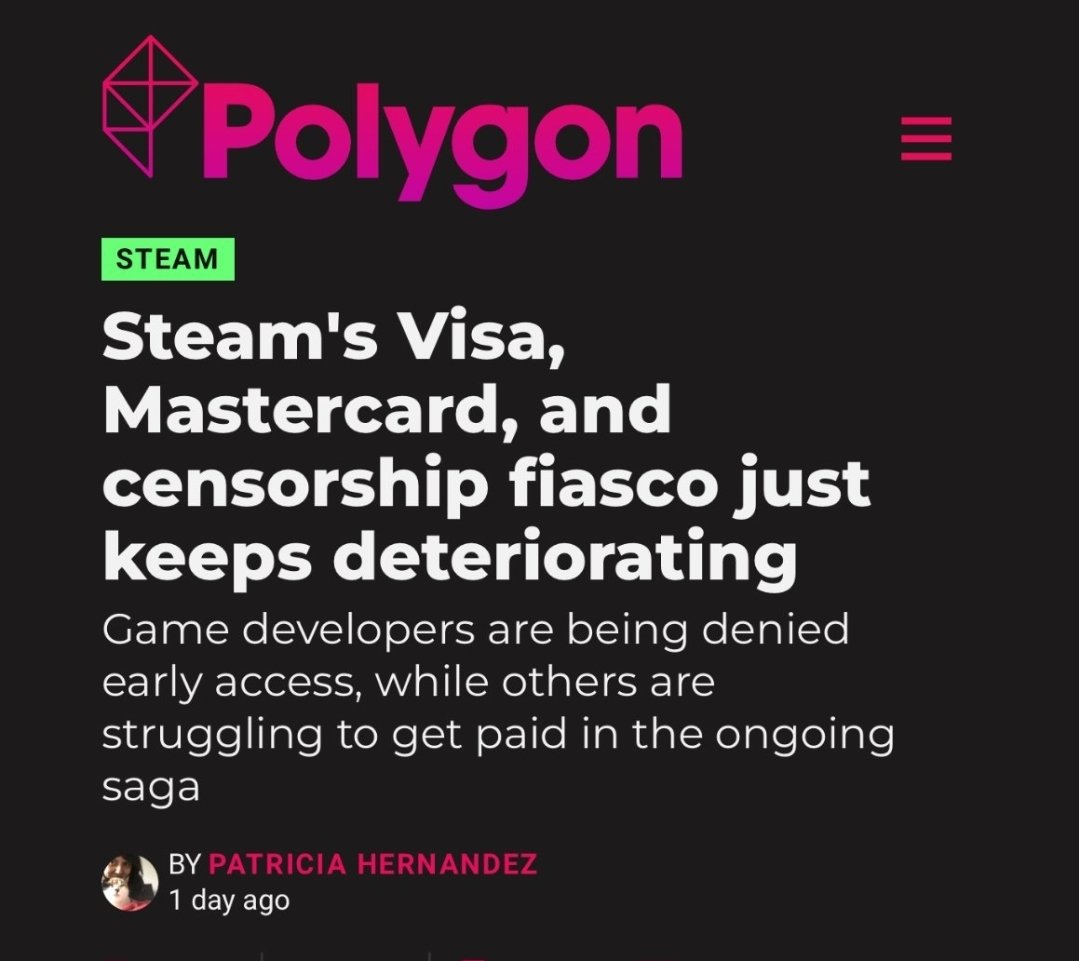 What we see happening right now is a "Chilling Effect". Payment Processors are scaring Creators to such a extent where everyone will start self-censoring to be able to create content.

Its sad seeing so many people not talk about this