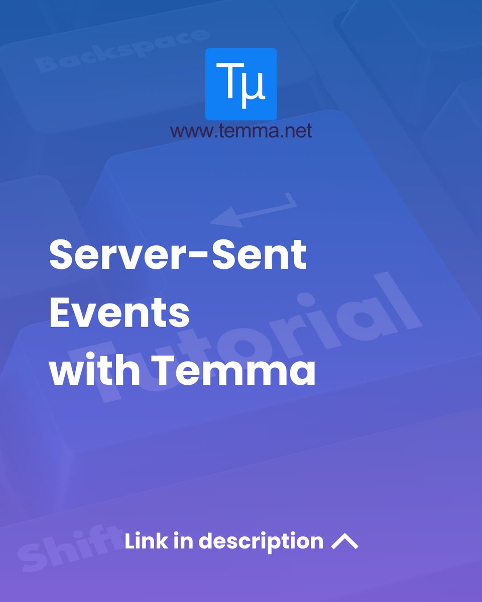 TemmaPHP's tweet image. Server-Sent Events (SSE) with Temma
🔹 Real-time server ➡️ browser communication
🔹 Perfect for chats, notifications, dashboards
Ready to take your PHP apps live?
🔗 LINK: temma.net/en/documentati…
#PHP #Temma #WebDev #Backend #RealTime #DevTools