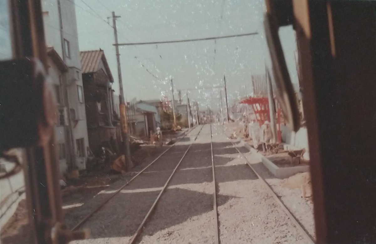 attakastory's tweet photo. 鹿児島市電 車窓 現宇宿一丁目電停付近
開業直前(昭和54年3月25日) https://t.co/3xwo8cMeJn