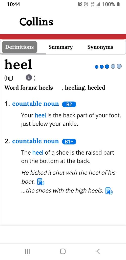 MarianneValen20's tweet image. The part of one&apos;s foot is not a heal. It&apos;s a #heel (according to @CollinsDict). #pedant #subeditor #copyeditor #proofreader #archivist