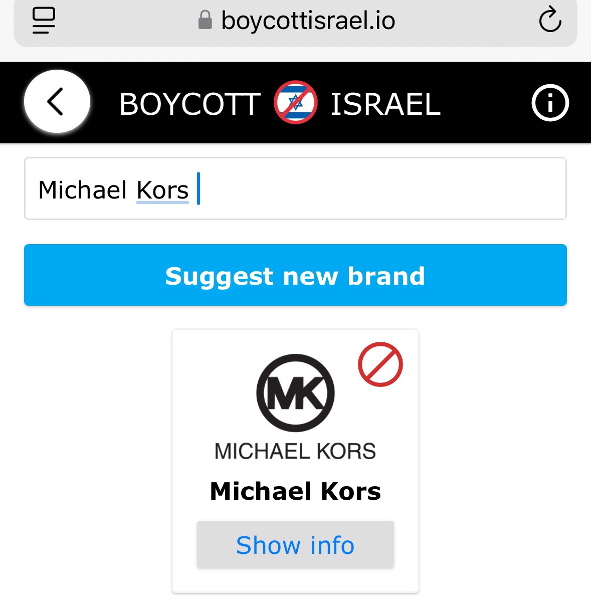 SolaSansChien's tweet image. #MichaelKors
#CapriHoldings

#FreePalestine