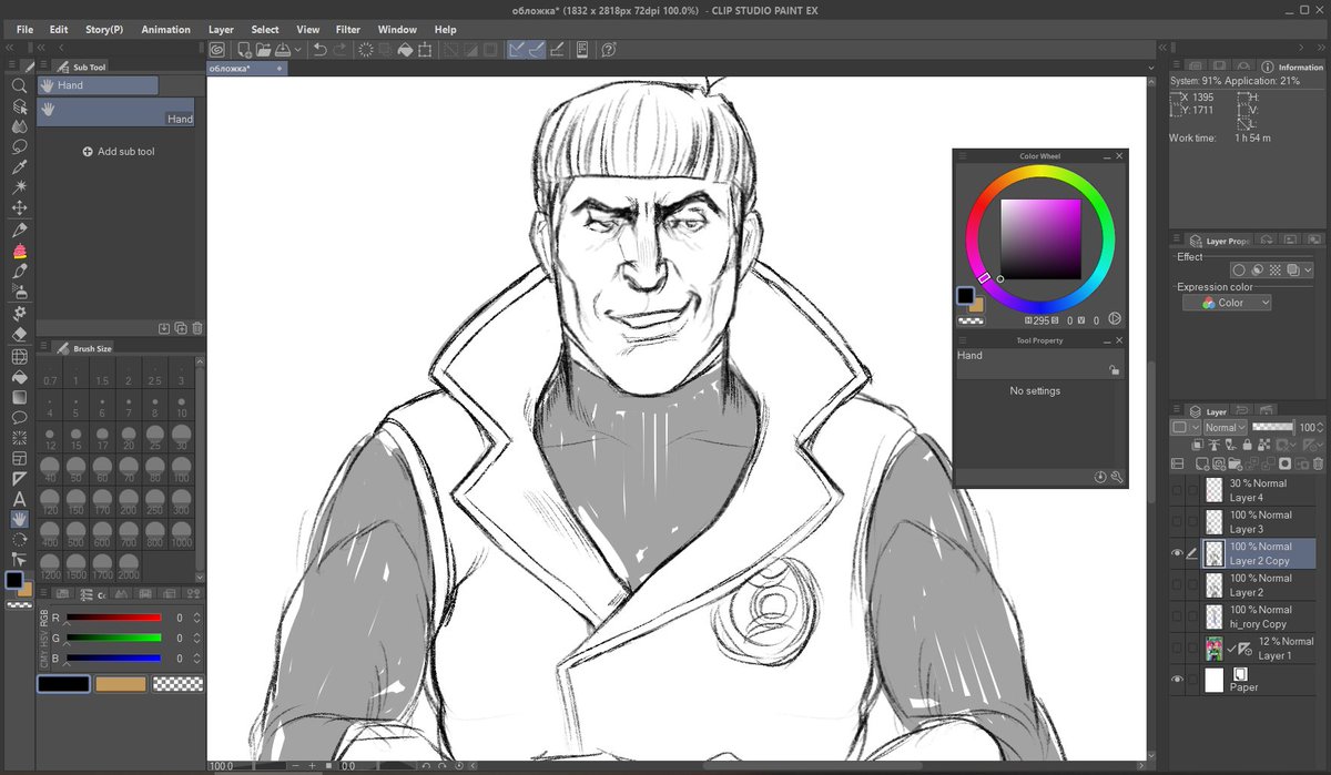cleaning sketch &gt; doing lineart