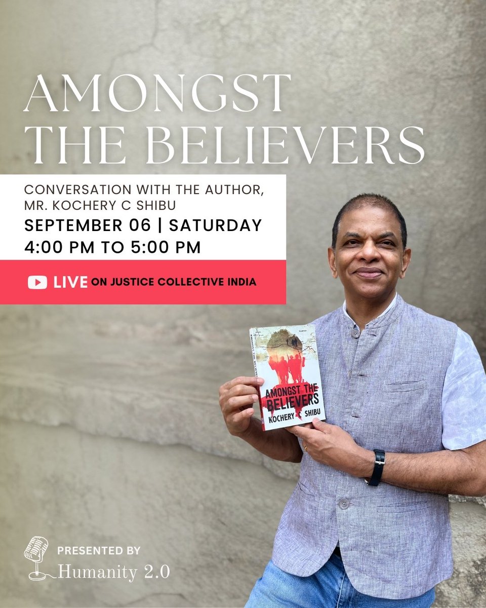 MandMIndia's tweet photo. Join us this Saturday for an interesting and deep conversation with Mr. Kochery, the author of #amongstthebelievers
Live in YouTube from 4 to 5 pm!
See you there!
.
#humanity2.0 #author #writer #bookreviews #wars #ukraine #talkshow #liveconversation #youtube https://t.co/KbG59xPC7L
