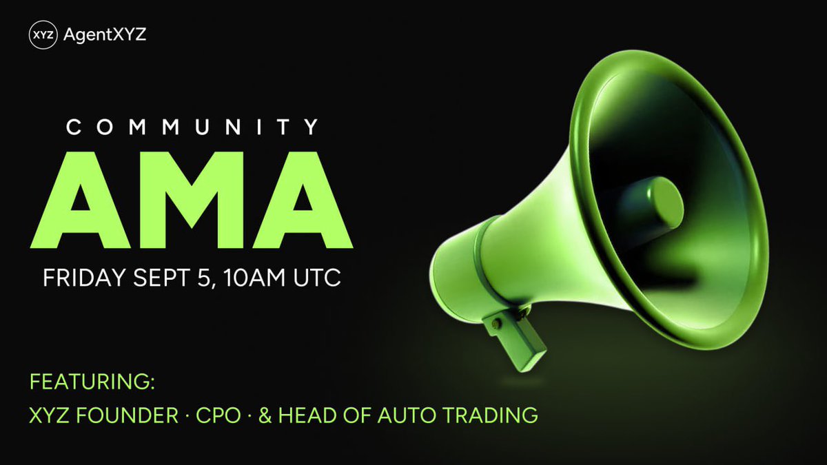 AMA Announcement | Auto-Trading Vaults Release 🚀

Tomorrow at 10 AM UTC we’re going LIVE with special AMA, talking about the release of Auto-Trading Vaults! 🎙️

Featuring:

👤 Founder of XYZ.Trades <a href="/samogababa/">GaitanXYZ</a>
👤 Head of Product @xyz_trades
👤 Head of Auto-Trading