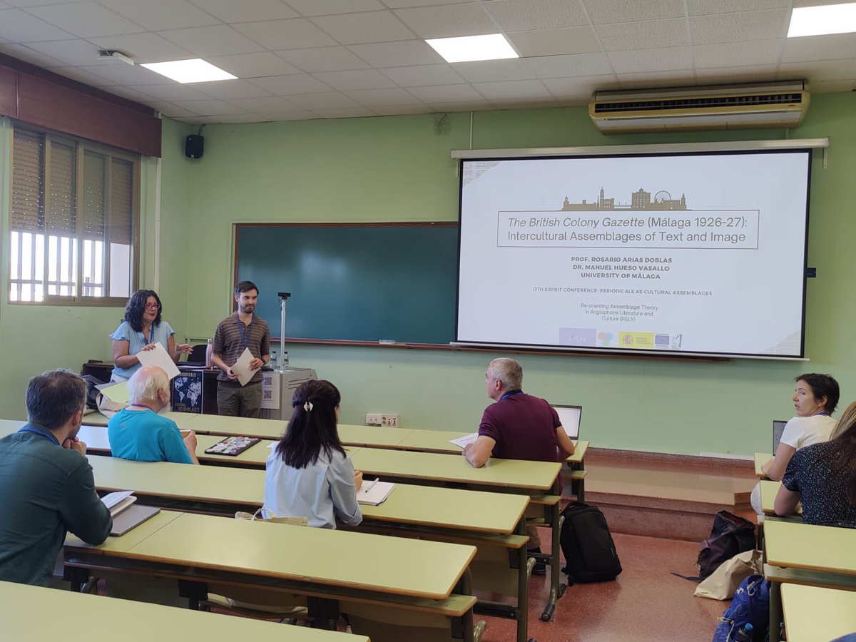 RELY project (@assemblagelit) on Twitter photo Today, our IP <a href="/rosarioariasUMA/">Rosario Arias</a> and team member <a href="/ManuHueso/">Manuel Hueso</a> are presenting their talk “The British Colony Gazette (Málaga 1926-27): Intercultural Assemblages of Text and Image” #LitAssemblage Today, our IP <a href="/rosarioariasUMA/">Rosario Arias</a> and team member <a href="/ManuHueso/">Manuel Hueso</a> are presenting their talk “The British Colony Gazette (Málaga 1926-27): Intercultural Assemblages of Text and Image” #LitAssemblage