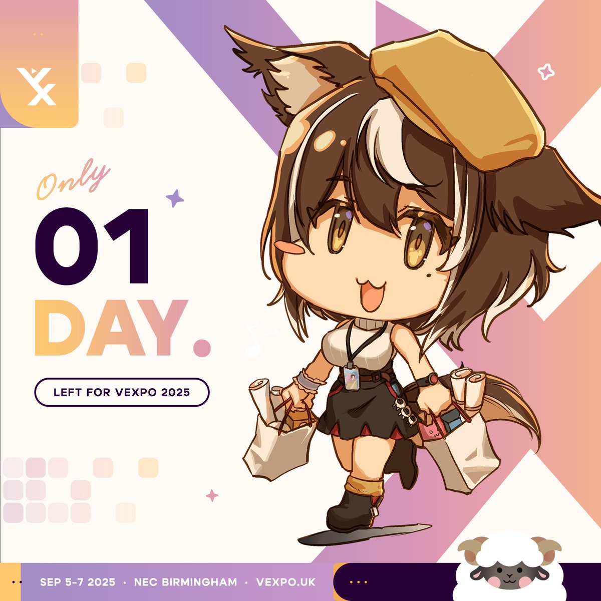 🧡 24 HOURS REMAIN 🧡
VeXpo, Europe's dedicated Vtubing convention, begins TOMORROW!
Location: NEC Birmingham, UK

🪪 Bring ID for check in.
🎟️ Have your Concat login details ready.
📅 Plan your favourite activities!
🚌 Confirm travel plans and hotel stays.

Missing out? Get your