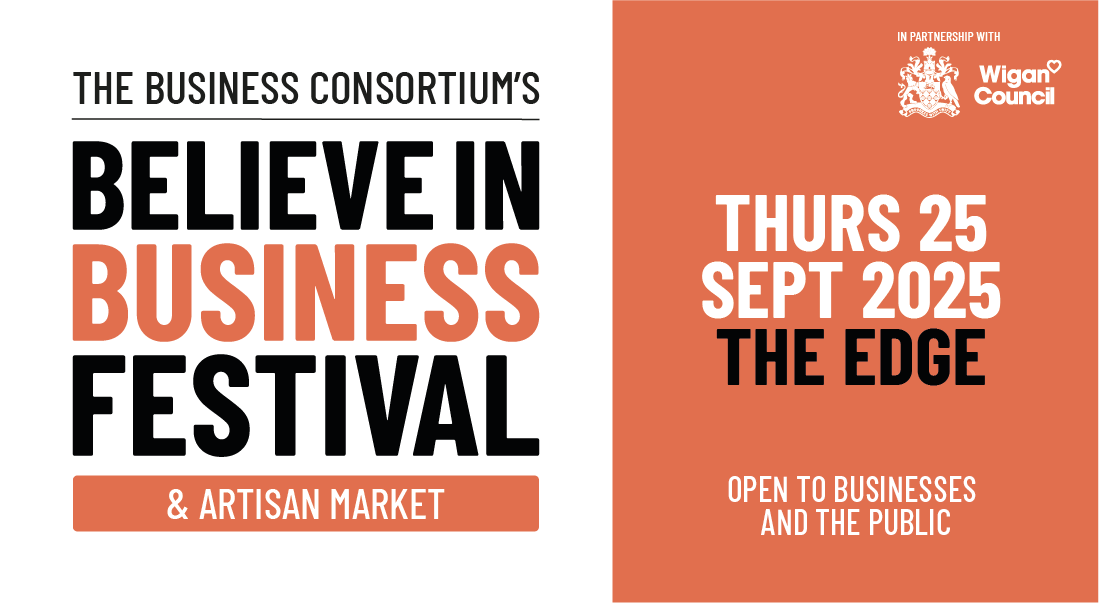 WiganBusiness's tweet image. 🚨 Wigan businesses — don’t miss this!
Believe in Business Festival 2025 is bringing the energy, connections &amp;amp; support you need to grow.
📅 25 Sept | 📍 The Edge
🎟️ Book now: bit.ly/3GfjjDM
#BelieveInBusiness #WiganEvents #BizNetworking @WiganCouncil