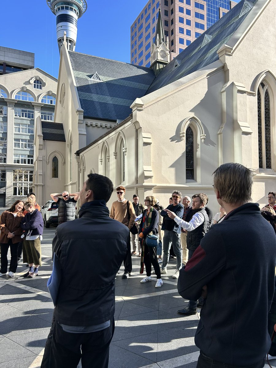 Kicking off the Auckland tour at St Patrick’s Square with a visit of the Indigo Hotel #ctbuhwalks