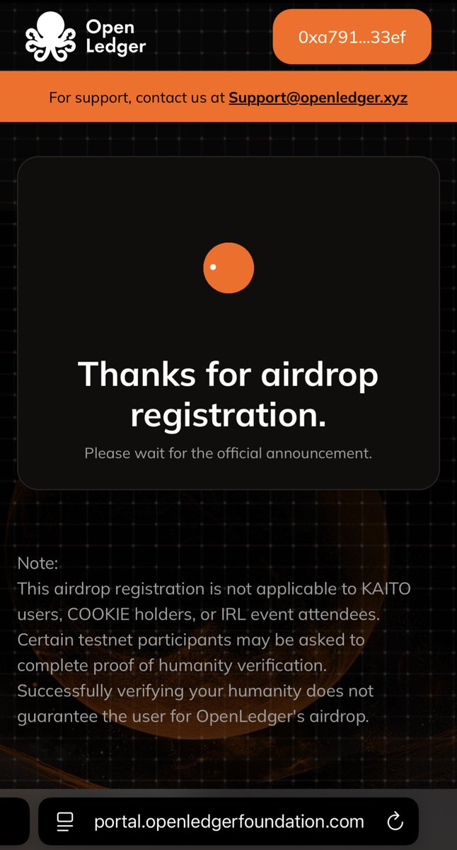 luckyluke.base.eth (@luckyluke_eth) on Twitter photo KYC <a href="/OpenledgerFdn/">Openledger Foundation</a> <a href="/OpenledgerHQ/">Openledger</a>
Link: portal.openledgerfoundation.com
Dành cho anh em tham gia testnet KYC <a href="/OpenledgerFdn/">Openledger Foundation</a> <a href="/OpenledgerHQ/">Openledger</a>
Link: portal.openledgerfoundation.com
Dành cho anh em tham gia testnet