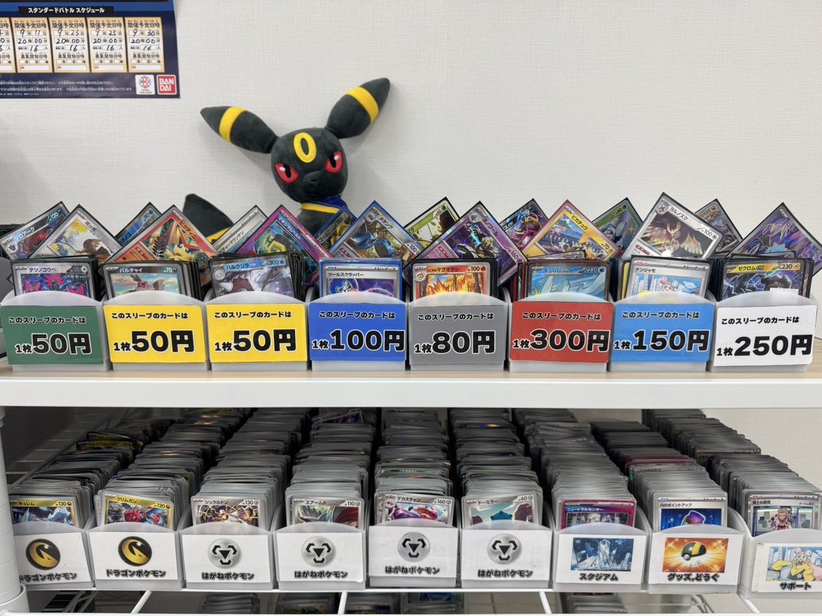 ポケカ 販売情報】 当店のストレージコーナーを紹介っ‼️ 毎日更新され 