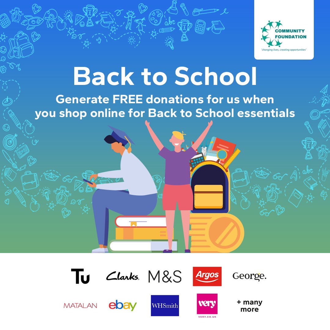✏️ It will soon be term time again! Did you know, you can raise FREE donations for us when you shop school supplies such as uniform, shoes, stationery, and much more from any of @GiveasyouLive's 6,000+ top retailers!

Use this link when you shop:

giveasyoulive.com/join/thecommun…