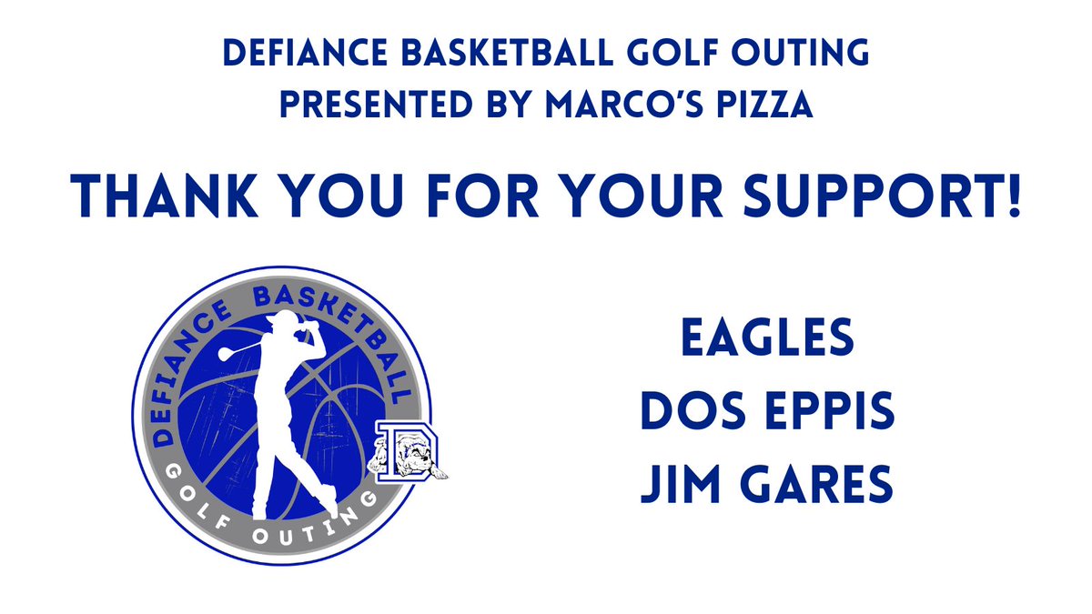 Thank you to the Eagles, Dos Eppis and <a href="/jimgares/">Jim Gares</a> for the donations for our August 2 golf outing.  Our program appreciates you!