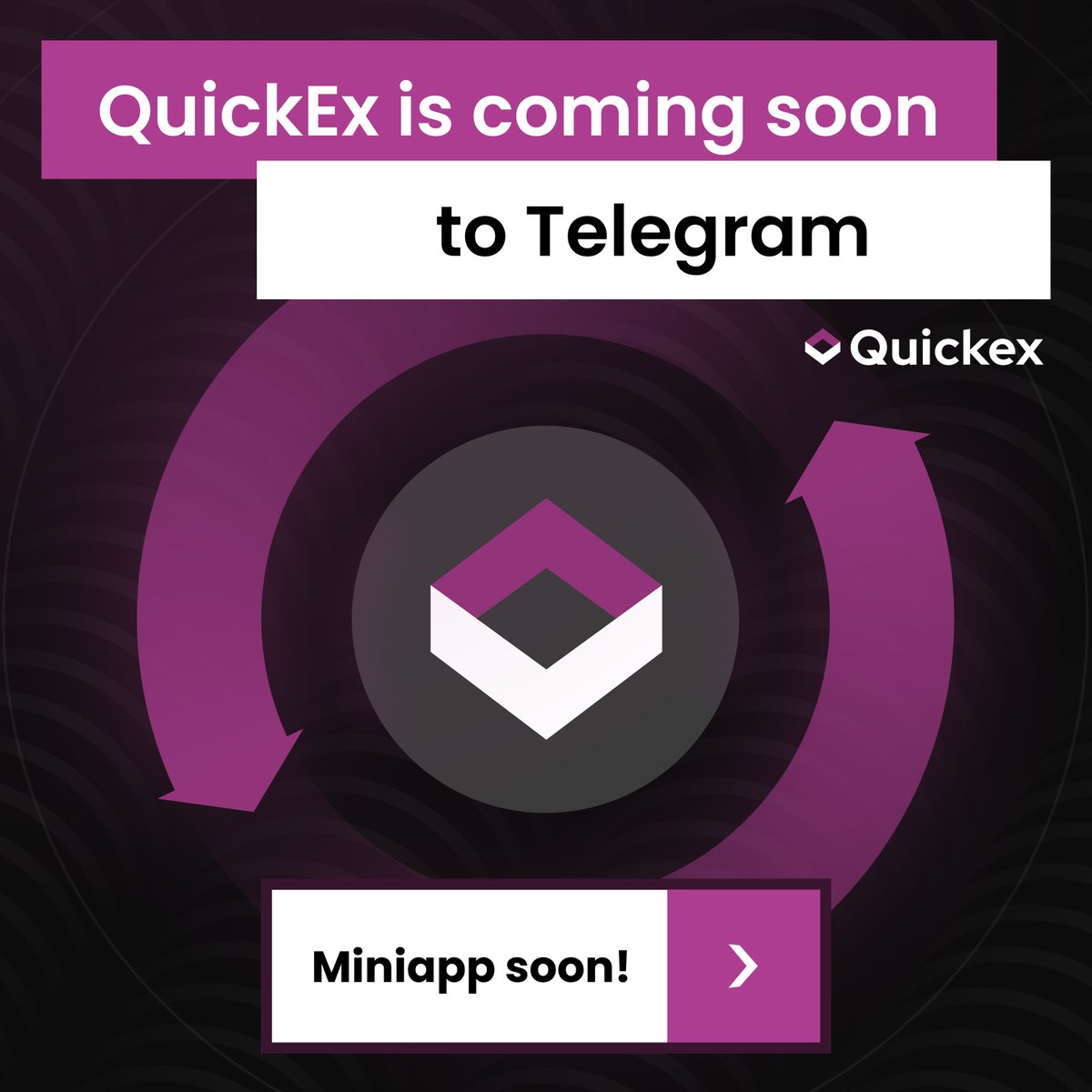 QuickEx_Tweets's tweet image. If you are a Telegram trader, QuickEx has got your back! 

We have a Telegram miniapp in the works. Go check our roadmap to find out more: quickex.io/roadmap.

Let us know what your favorite upcoming feature is 👇