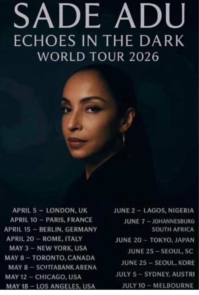 Occiram3's tweet photo. シャーデーが来年2026年6月に東京に来る！でも、それ以上の情報が…ない…

#SADE
#sadeadu
#シャーデー
#moredetailplease https://t.co/ajBiqmwZ81