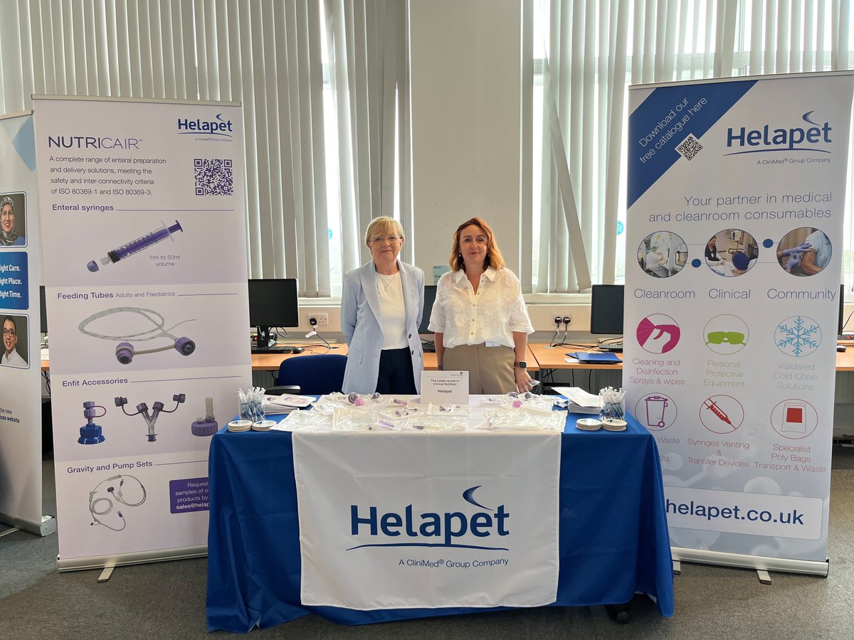 We are delighted to be showcasing our new Enteral Feeding consumable products at this year’s Course in Clinical Nutrition held at the University of Leeds. 

Explore our full range: helapet.co.uk/catalog/entera…
#ClinicalNutrition #EnteralFeeding #HealthcareInnovation #NutritionSupport