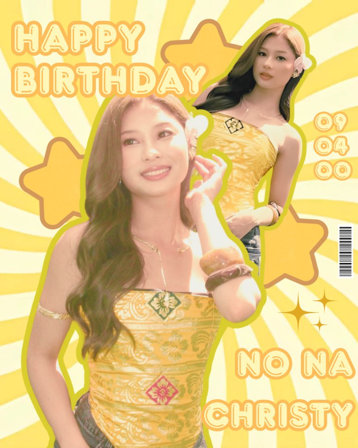 Happy 25th, No Na Christy (<a href="/Chzristy/">𓍼</a>)! May your days be as refreshing as the ocean breeze and as warm as the summer sun. To the waves of joy, rays of sunshine, and stories yet to be written.🌴☀️