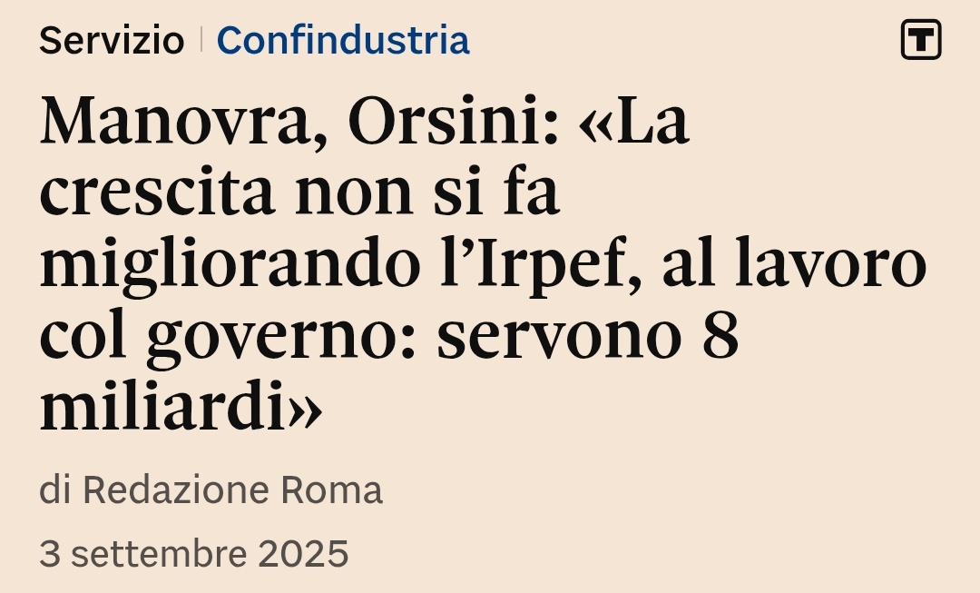 Per Confindustria la spesa pubblica è sempre "improduttiva", "da tagliare" etc. solo fino a quando non ci sono sussidi da chiedere