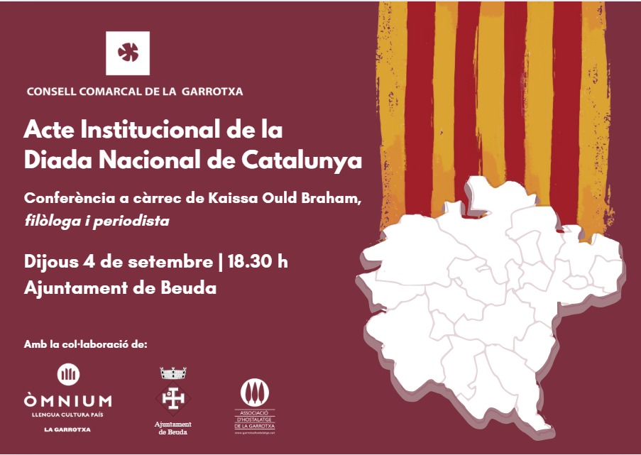 📢 Això és avui! 
A 2/4 de 7 de la tarda serem a l'Ajuntament de Beuda per escoltar la conferència de la Kaissa Ould Braham.

Us hi esperem!