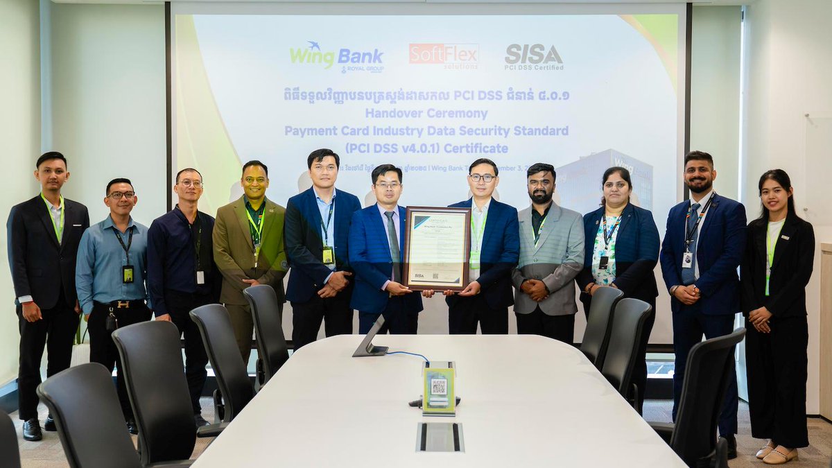 #WingBank proudly announces its continued leadership in digital payment security with the successful renewal and upgrade of its Payment Card Industry Data Security Standard (PCI DSS) certification to version 4.0.1.
b2b-cambodia.com/news/wing-bank…