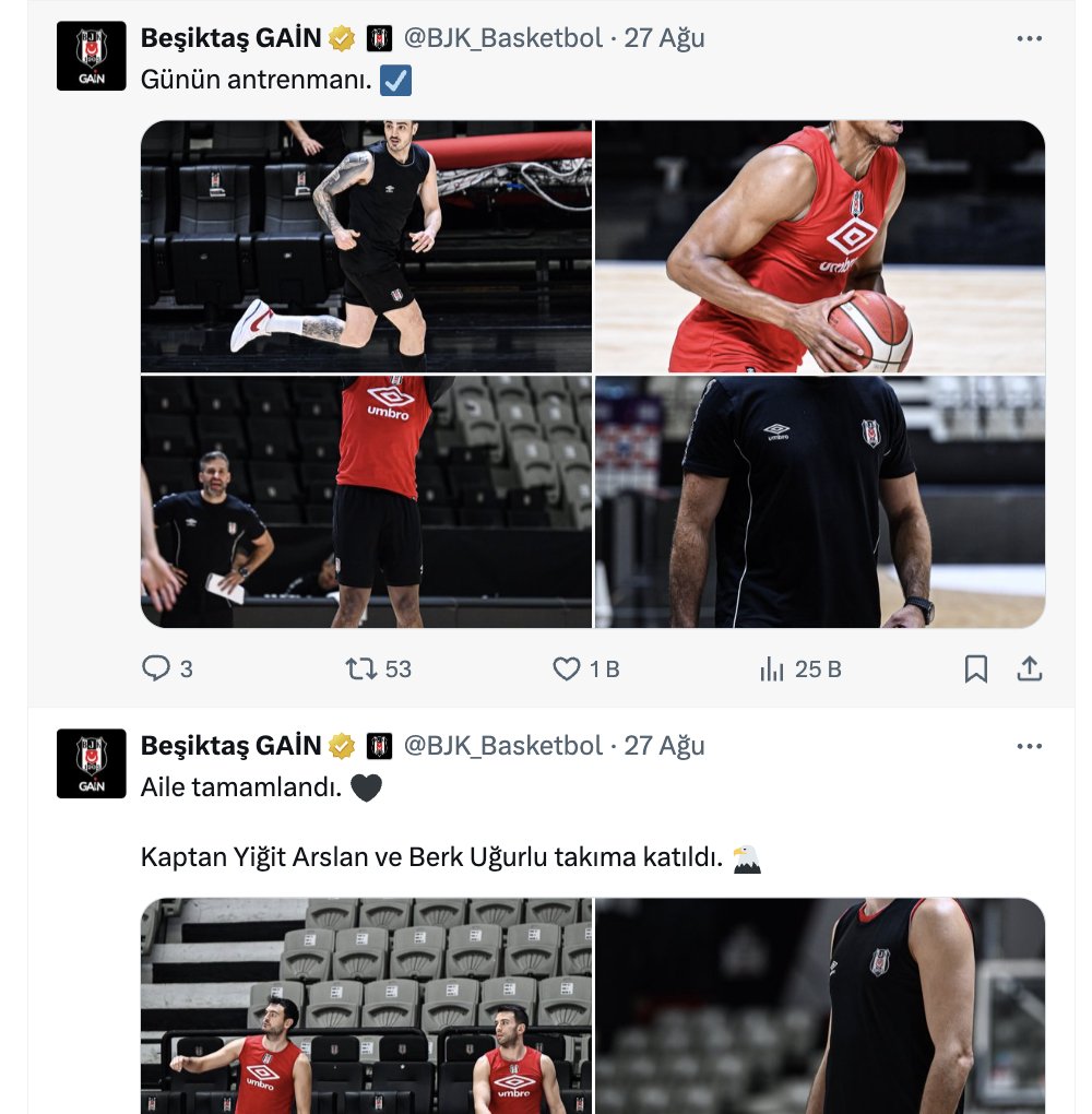 EuroBasket 2025 başlarken bu ülkenin takımları 4 ayrı tutum sergiledi.

1- Milli takıma gönderdiği isimlere ve milli takıma başarılar dileyenler.
2- Milli takıma başarılar dileyenler.
3- Sadece kendi oyuncusuna başarılar dileyenler.
4- Hiç paylaşım yapmayanlar.

Biz de 3 ve 4.