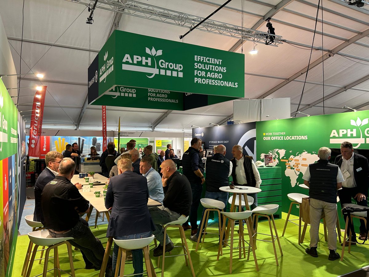 It's a busy at our <a href="/PotatoEurope/">PotatoEurope</a> stand, but there's still room for more! Our colleagues Luuk, Dries, Cor, Klaas and Marcel are on-site to talk with you.

❄️ Don't forget to enter our bodywarmer / puffer vest give-away!

You can visit us and our partner APH at booth E3-02/05.